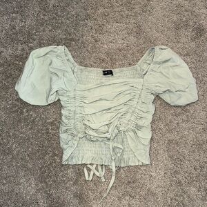 Green Crop Forever 21 Top